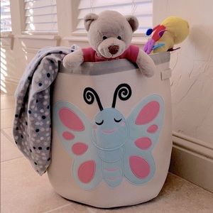 Butterfly Childrens Toy Bin/ Hamper Butterfly by Grey Bee